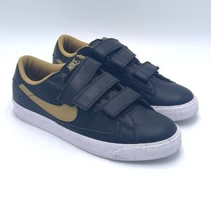 Nike Blazers With Straps Black AC Men Size 9 347637 071 Black & Metallic Gold